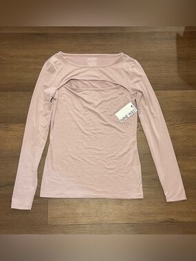 Nine West Long Sleeve Cutout Top XS